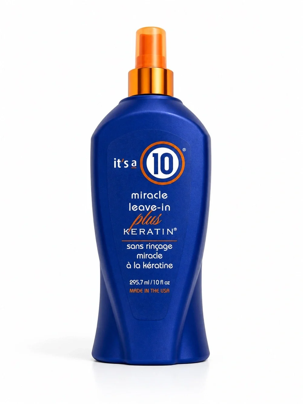 It's a 10 Miracle Leave-In Plus Keratin Spray - Blue with Orange Spray Top